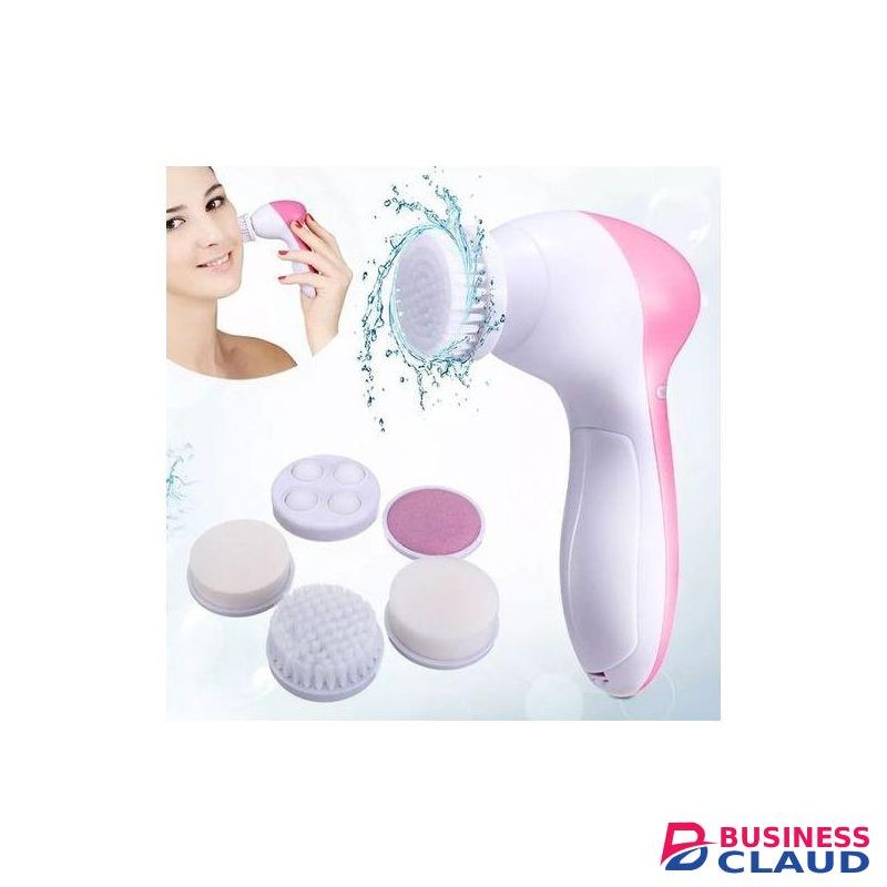 5 In 1 Multifunction Electric Face Facial Cleansing Brush and Face Massager For Scrubber Exfoliator Skin Beauty