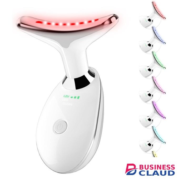 7 in 1 Face Massager Tool, Red Light Therapy for Face and Neck, Portable Face Lift Device, Neck Massager for Double Chin Reducer