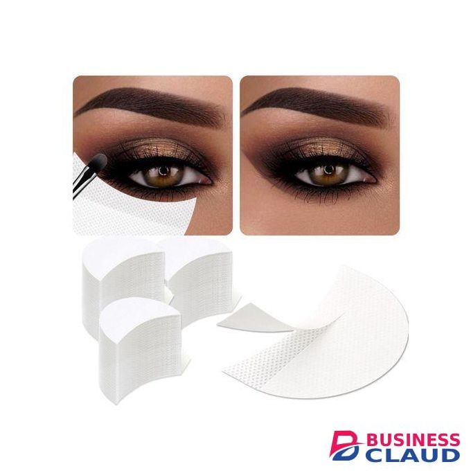 100 Pcs Eyeshadow Shields, Eyeshadow Stencil for Prevent Makeup Residue, Lint Free Gel Pad for Eyeliner, Eyelash Extensions and Lip Makeup