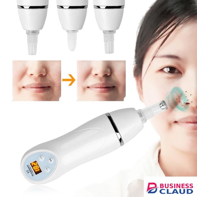 6 Tips Blackhead Vacuum Suction Remover Machine Mini Diamond 17 Dermabrasion Skin Peeling Digital Beauty Device Facial Pores Cleaner