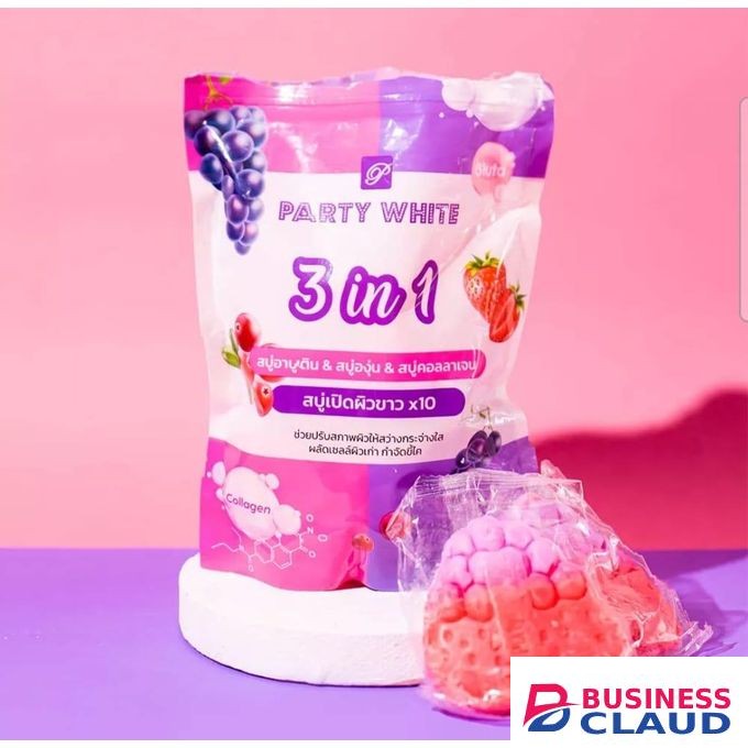 PARTY WHITE 3 in one soap