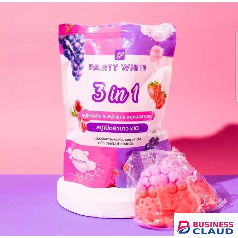 PARTY WHITE 3 in one soap