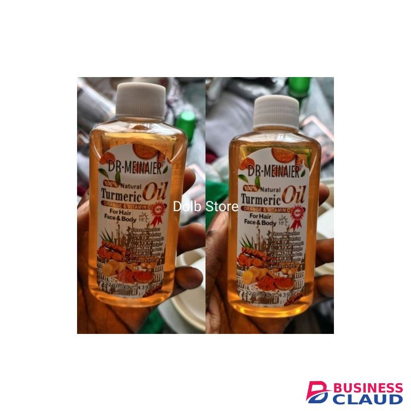 DR MEINAIER Tumeric Oil Facial Body SkinCare Massage Oil Dark Spot Remover.