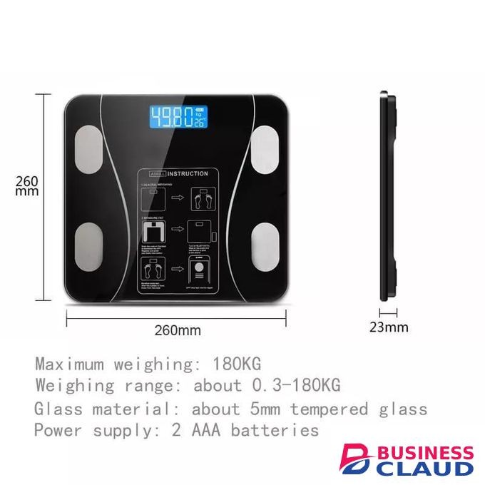 Digital Body Weight Scale, BMI Smart Scale, Health and Fitness Monitor