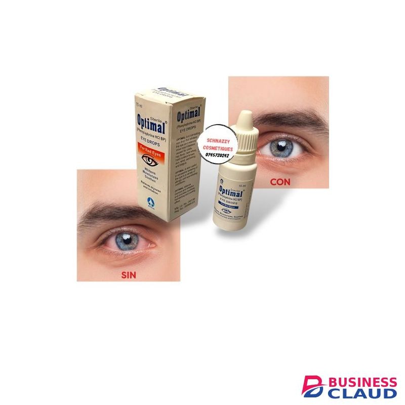 Optimal Sterile Eyedrops for Red Eyes Relieves Dryness Irritation Sensitivity to Dust Light Exhaustion Whitens Moisturises Soothes Brighter Clear Eyes in Seconds.
