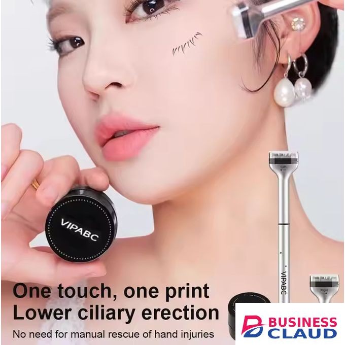Lower Eyelashes Stamp Pen Waterproof Sweatproof Korean Makeup Cosmetics Natural-looking Eyelash 3 In 1