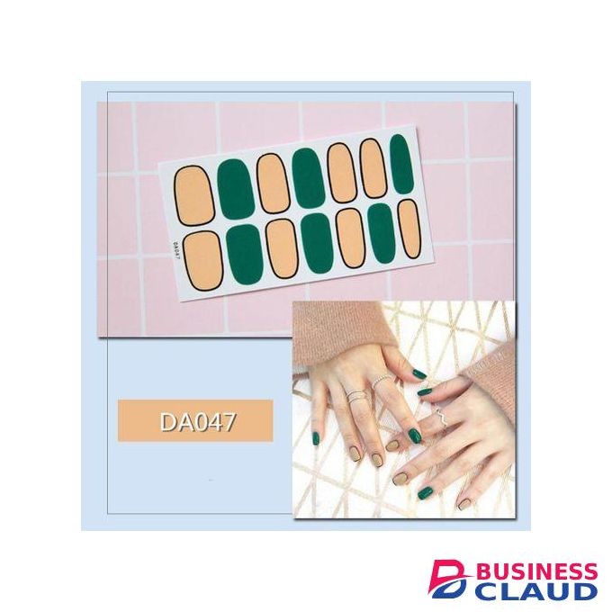 14PcsSheet Star Moon Heart Leaf Grid Nail Sticker Full58