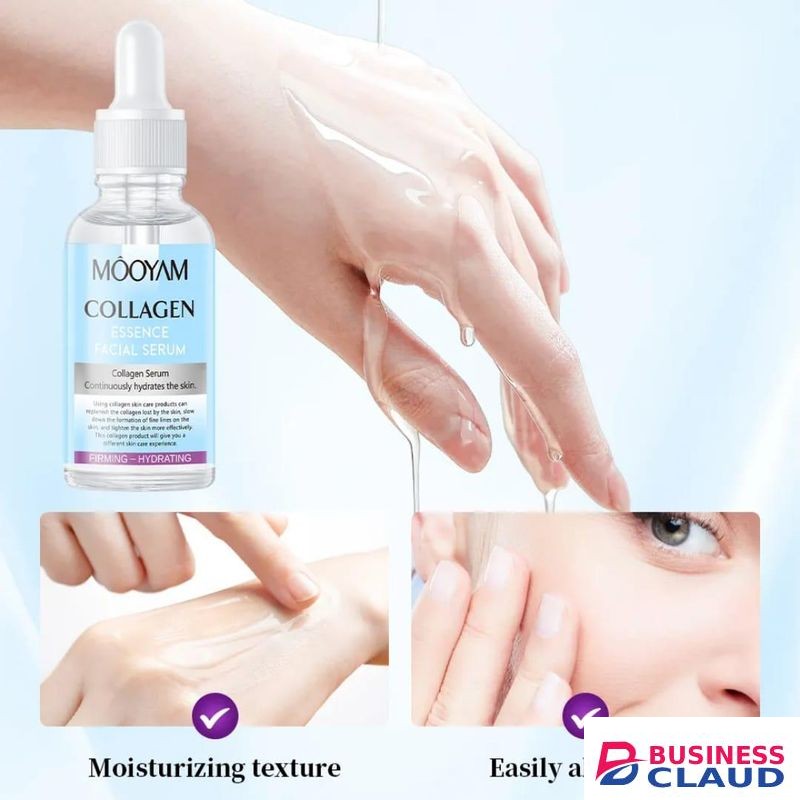MOOYAM COLLAGEN ESSENCE FACIAL SERUM HYDRATING AND MOISTURIZING BEAUTY SERUM ANTI-WRINKLE , CLEARS FINE LINES REPAIRS DAMAGED SKIN