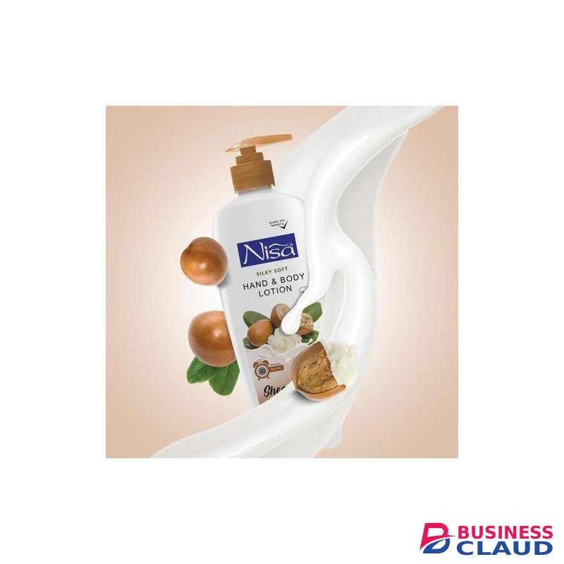 Nisa SHEA BUTTER Silky Soft Hand & Body Lotion. Moisturizes, Softens, Smooths, Smooths, Replenishes, Removes Blemishes & Imperfections, soothes, repairs, and promote overall skin health.