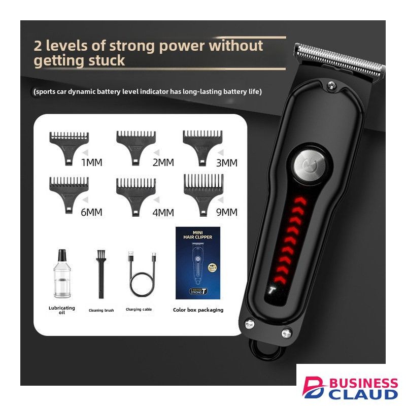 Waterproof Electric Hair Clipper Fast Charge Oil Head Scissors