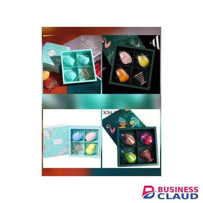 3PC Makeup Beauty Blending Sponges with Stand â€“ Non-Latex, Multi-Use for Foundation, Creams, Serums, and More â€“ Soft, Reusable, and Gentle on Skin â€“ With Metal Drying Holder