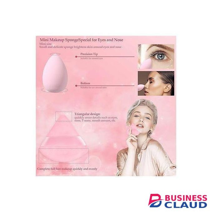 14 Pcs Makeup Sponge Set, Beauty Sponges Blender With Powder Puff And Mini Make Up Sponges