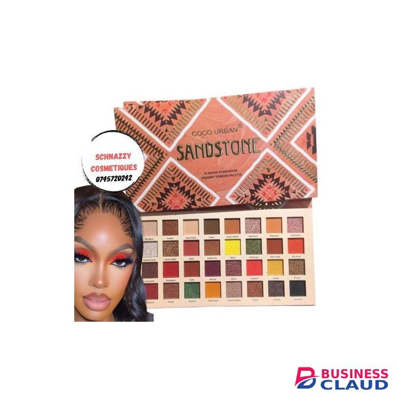 New Limited 2025 Bestselling Cool Trendy Eyeshadow Palette Cool Trendy Shades Make Up Artists' Favorite MUA Palette Makeup Trending New Arrivals Makeup Cocourban Sandstone 32 Shades Palette