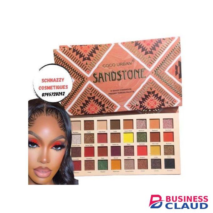 New Limited 2025 Bestselling Cool Trendy Eyeshadow Palette Cool Trendy Shades Make Up Artists' Favorite MUA Palette Makeup Trending New Arrivals Makeup Cocourban Sandstone 32 Shades Palette