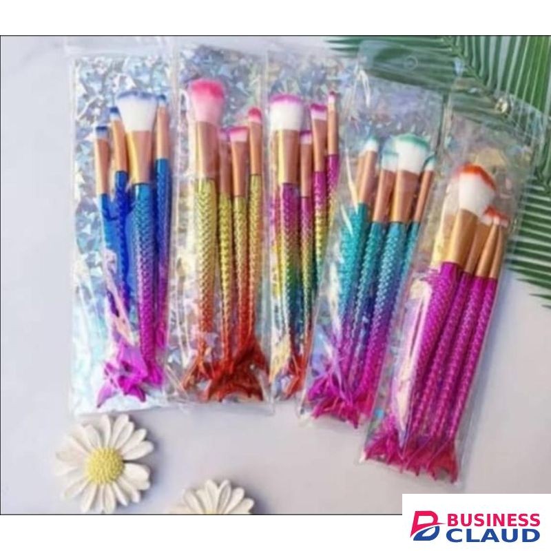 4pcs Makeup Brush Set Mermaid Tail. Makeup Tools
