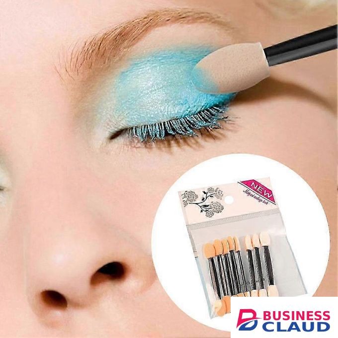 12pcs double ended applicators Eye Shadow Stick Powder Brushes Sponge Eyeshadow Applicator Eyes Makeup