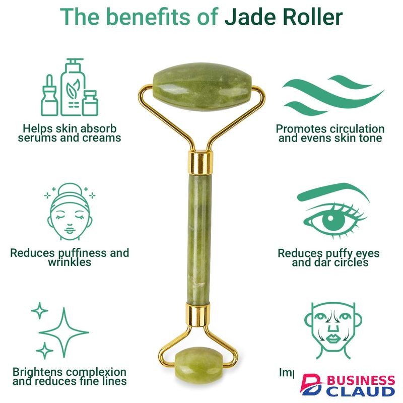 100% Natural Anti Aging Jade Stone Face Massage Roller