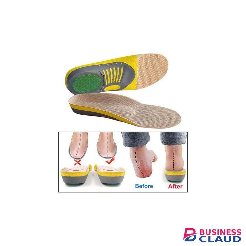Premium Orthotic Gel Insoles Orthopedic Flat Foot Health Sole Pad For Shoes Insert Arch Support Pad For Plantar Fasciitis Unisex 35-40