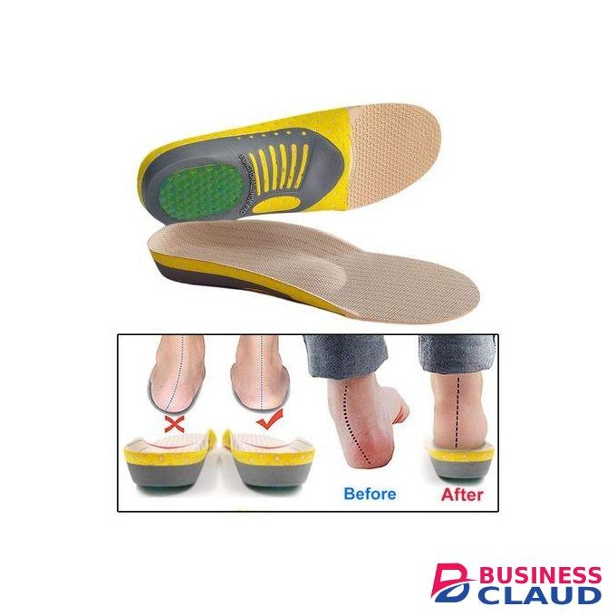 Premium Orthotic Gel Insoles Orthopedic Flat Foot Health Sole Pad For Shoes Insert Arch Support Pad For Plantar Fasciitis Unisex 35-40