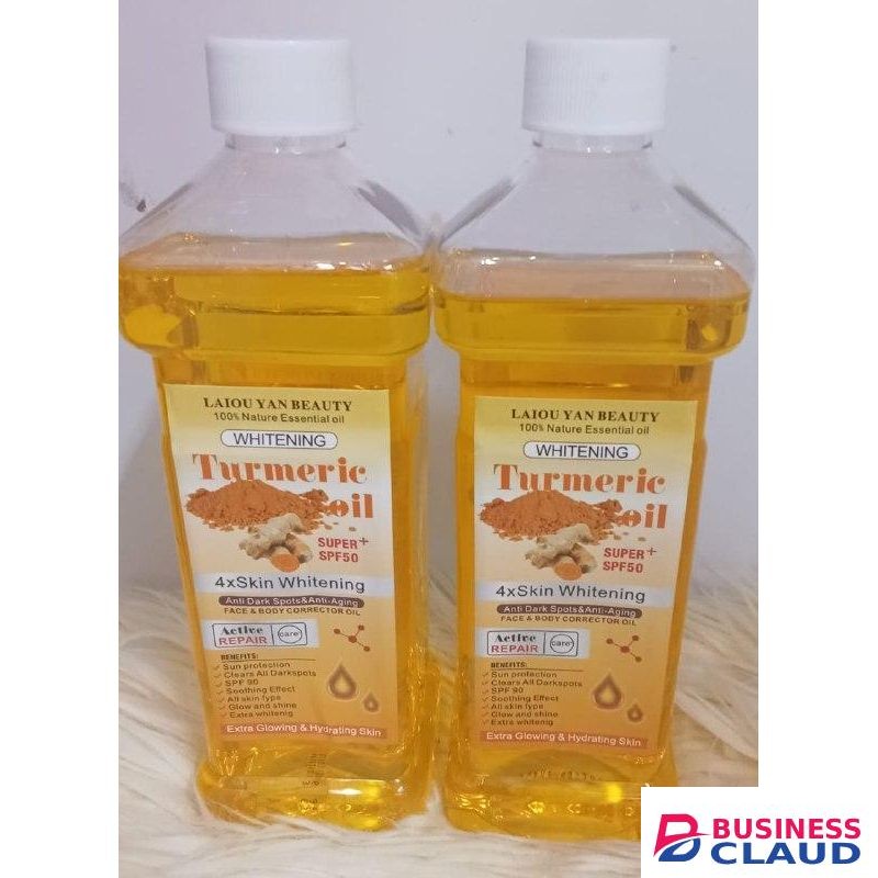 Laiou Yan Beauty Turmeric Beauty Oil for Face and Body Skin Whitening & Glowing Skin