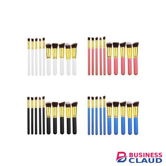 10piece Makeup Brush Set