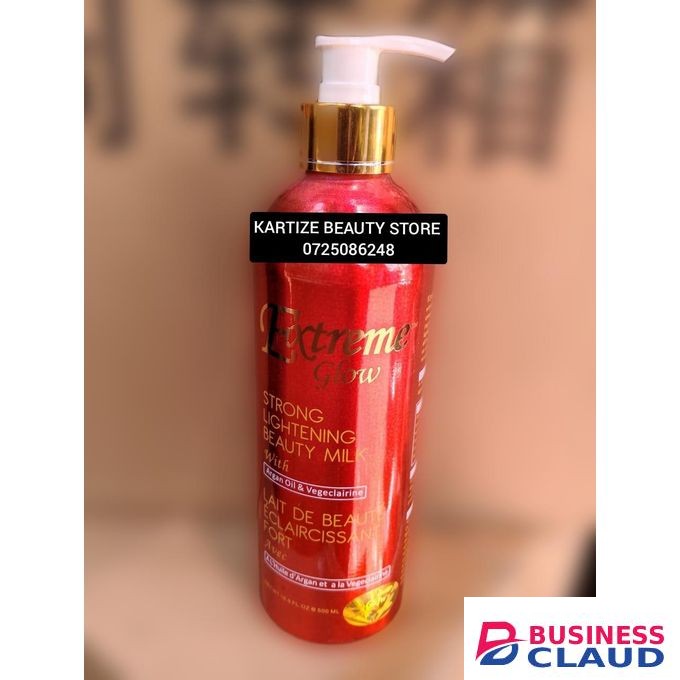 Bright Extreme glow strong lightening beauty milk with argan oil and vegeclairine
