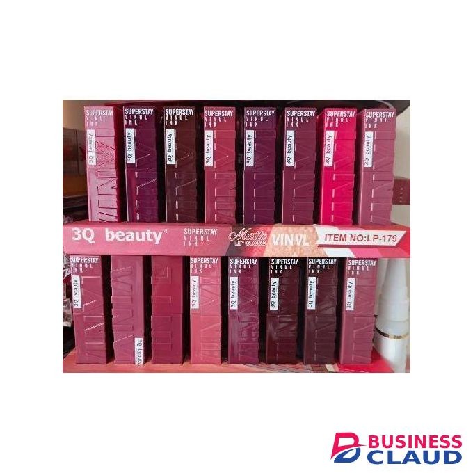 3Q beauty 3pcs superstay Nude Matte lipstick vinul ink lipstick