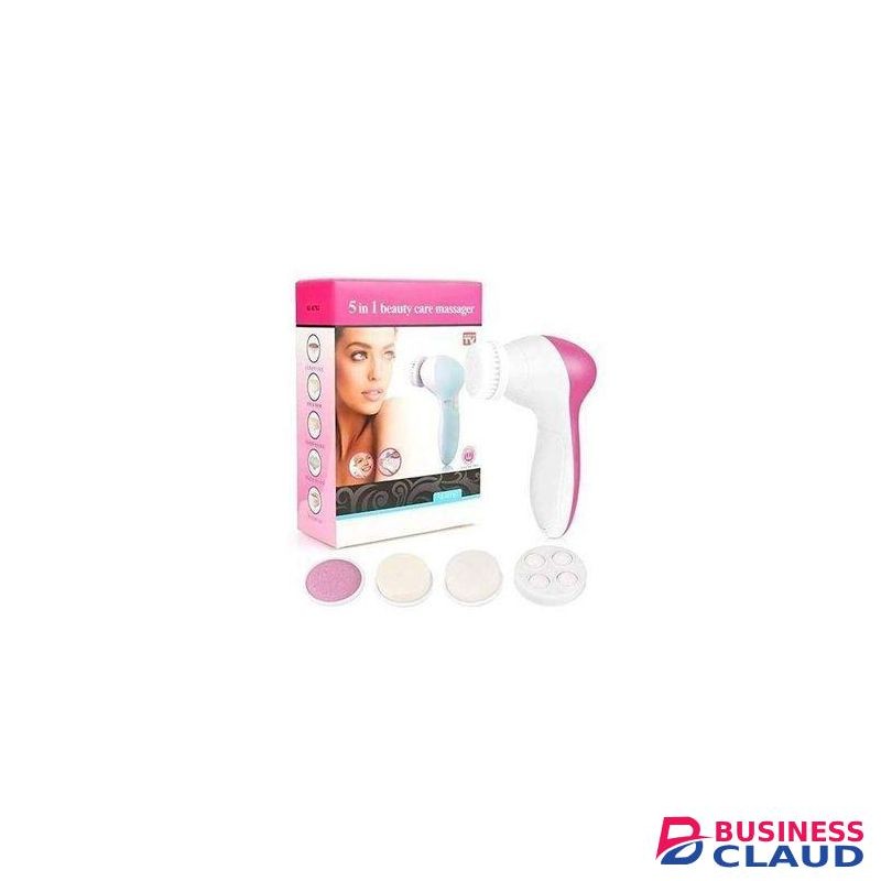 5 In One Multifunctional Deep Cleansing Facial Cleansing Device,Pale Violet Red