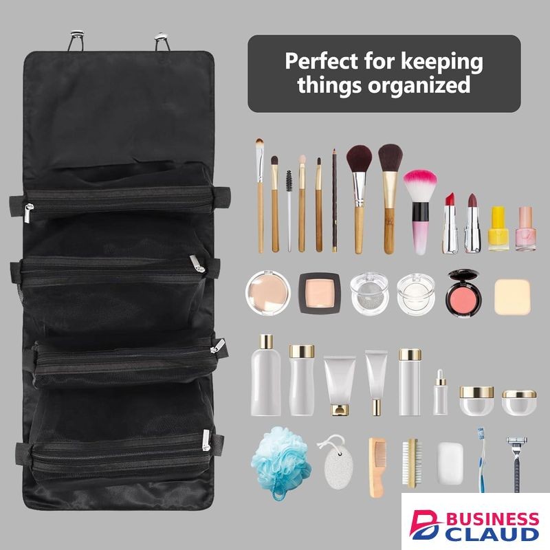 4 In 1 Foldable Cosmetic Storage Bag Travel Makeup Organizer