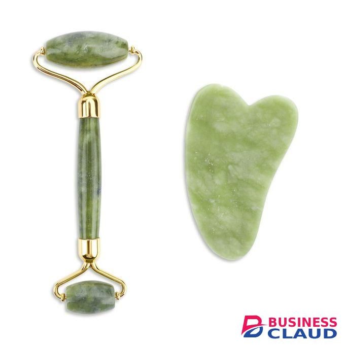 Rose Quartz Natural Facial Roller Massager For Face Body Neck