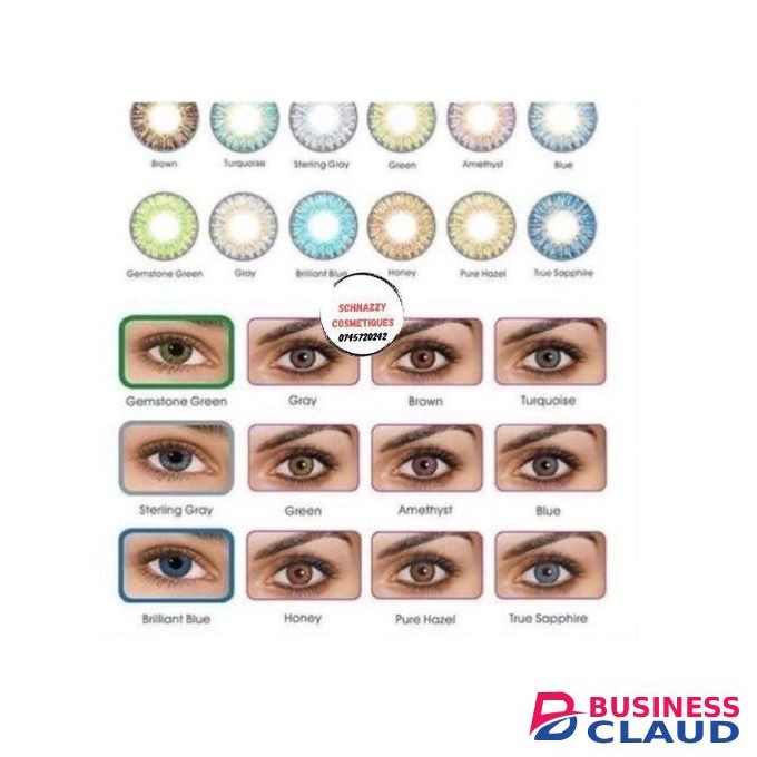 1 Pair Beauty Eye Contact Lens Color Blends Eye Contacts Brown