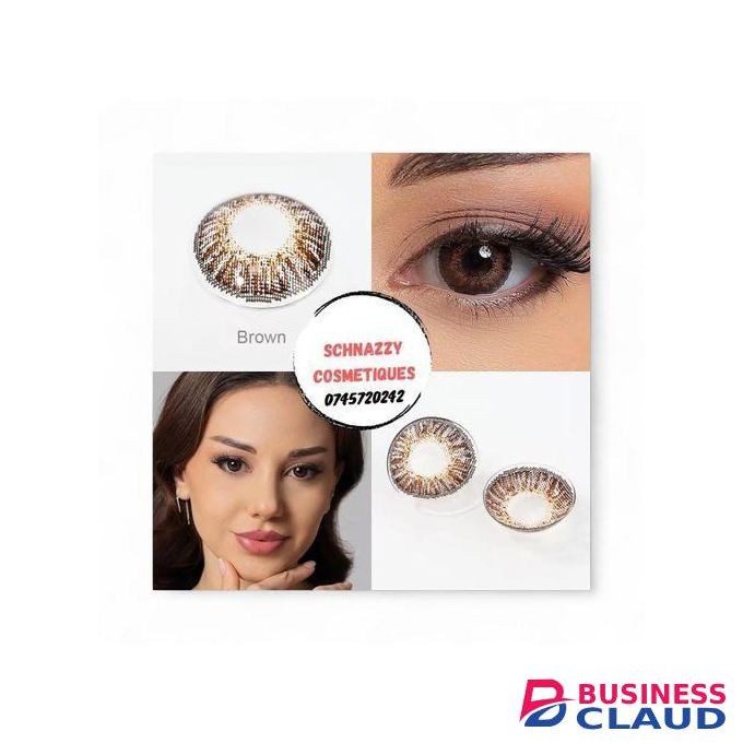 1 Pair Beauty Eye Contact Lens Color Blends Eye Contacts Brown