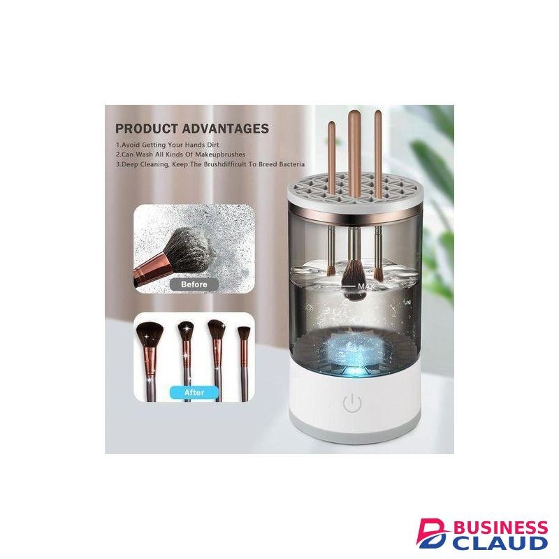 Electric Makeup brush cleaner and holder