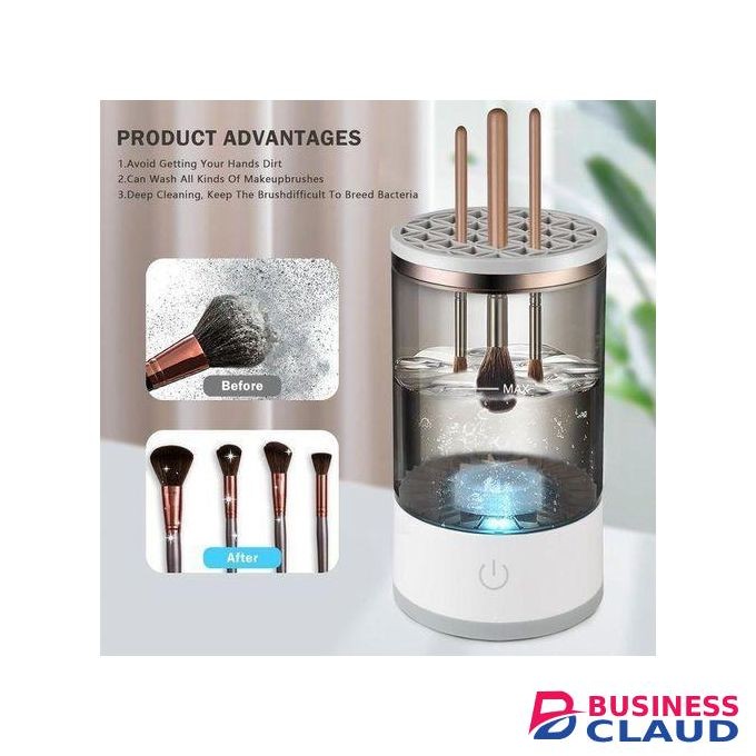 Electric Makeup brush cleaner and holder