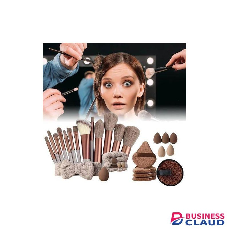 40Pcs professional Makeup Kit Makeup Brush Set Eye Shadow Mixing Brush Beauty sponge makeup brush Female Cosmetics Beauty Tools
