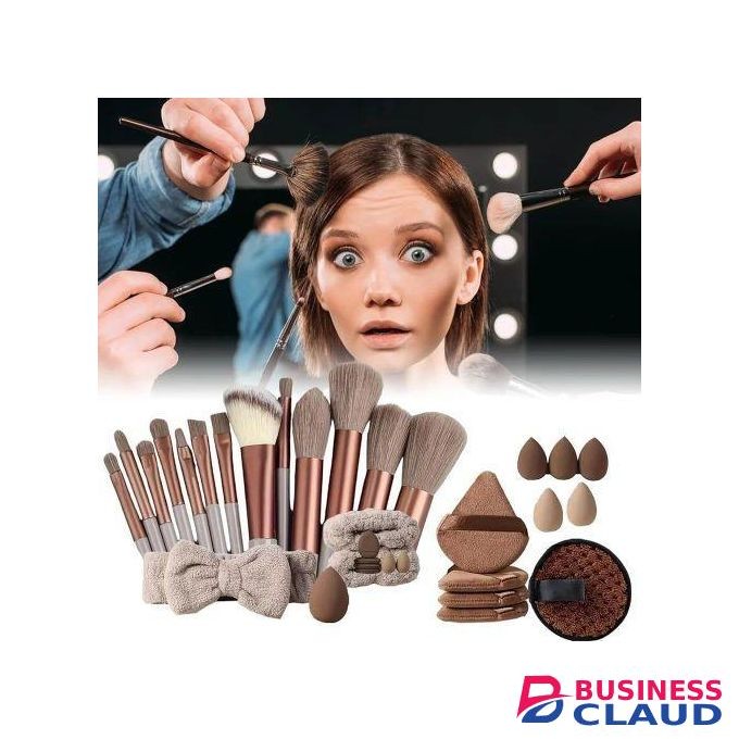 40Pcs professional Makeup Kit Makeup Brush Set Eye Shadow Mixing Brush Beauty sponge makeup brush Female Cosmetics Beauty Tools