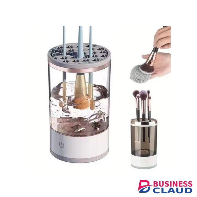 Electric Makeup brush cleaner or washer and storage box