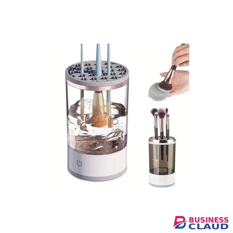 Electric Makeup brush cleaner or washer and storage box