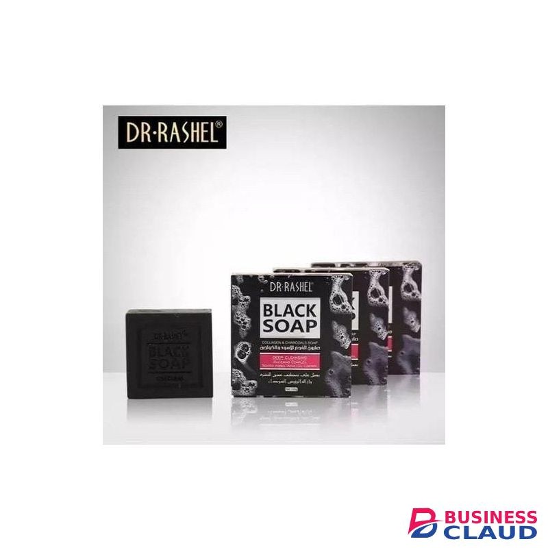 Dr. Rashel 3pcs Black Soap With Collagen&Charcoal, Acne Treatment-100g