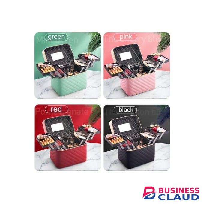3Tier Makeup Box - Green/white