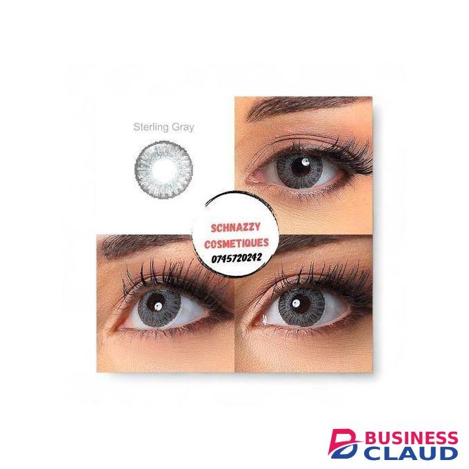 NEW Trending STERLING GRAY Eye Contact Lens Eye Color Blends 1 Pair (FOR 2 EYES) Cosmetic Aesthetic