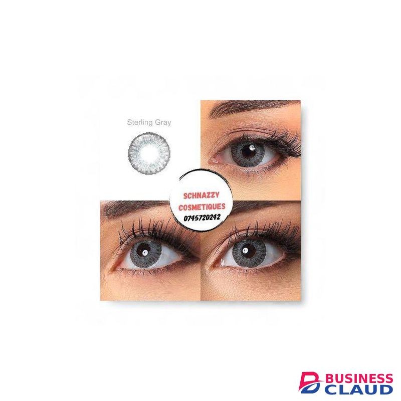 NEW Trending STERLING GRAY Eye Contact Lens Eye Color Blends 1 Pair (FOR 2 EYES) Cosmetic Aesthetic