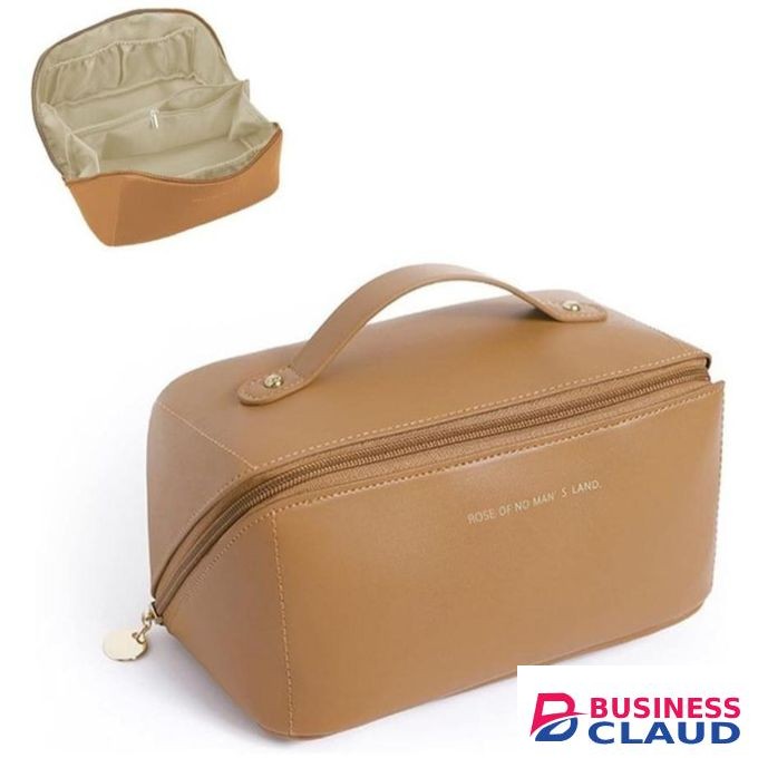 Multifunctional Waterproof Large leather Cosmetic Bag/Toiletries /makeups Travel Bag