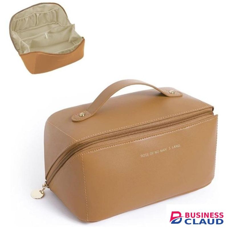Multifunctional Waterproof Large leather Cosmetic Bag/Toiletries /makeups Travel Bag