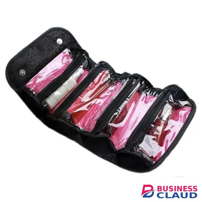 4-in-1 Roll-Up Travel Toiletry & Makeup Bag