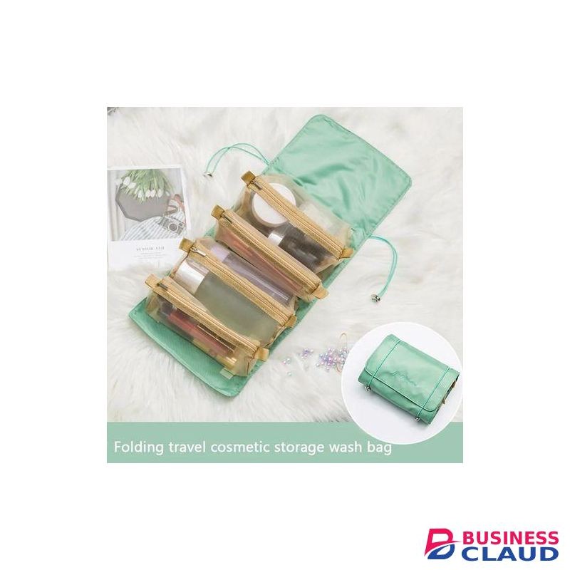 4 In 1 Foldable Cosmetic Storage Bag Travel Makeup Organizer/ Toiletry Organizer/ Space Saver.