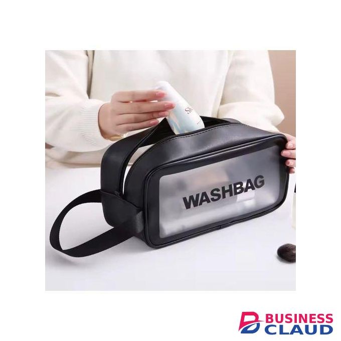 2in1 Waterproof, Transparent Wash Bag/ Travel Bag/ Cosmetic Bag/ Makeup Bag.