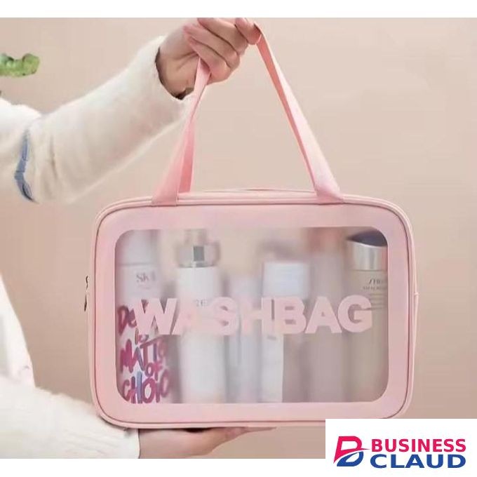 Portable,Washable Transparent Toiletry/Cosmetic /Makeup Bag- Big size