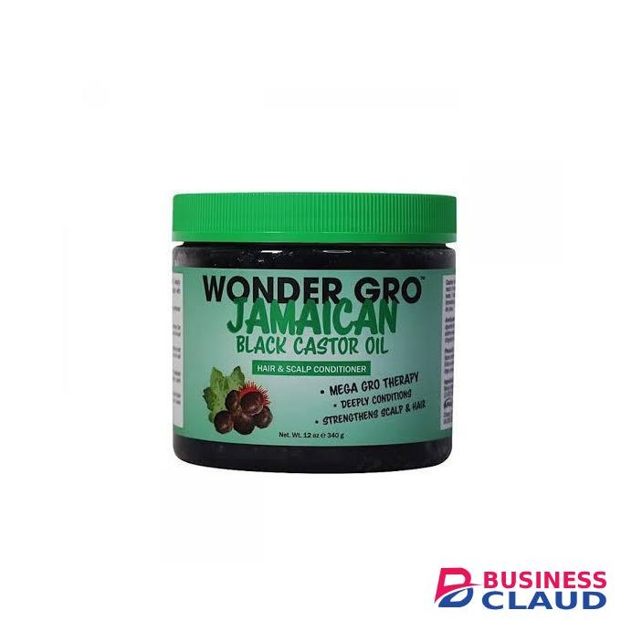 Wonder Gro JAMAICAN BLACK CASTOR OIL- 340g.