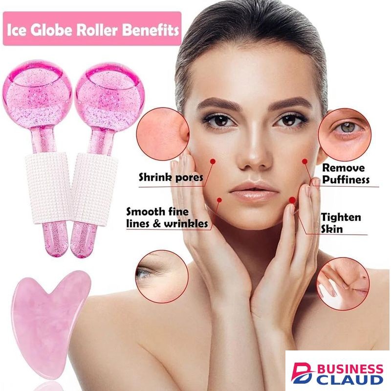 Beauty Ice Globes (Heat-Resistant & Freezer-Safe) / Luxurious Facial Tools for Radiant Skin / Enhances Circulation to Tighten Skin / Reduce Puffiness, Minimize Pores, Alleviate Tension (2Pcs)
